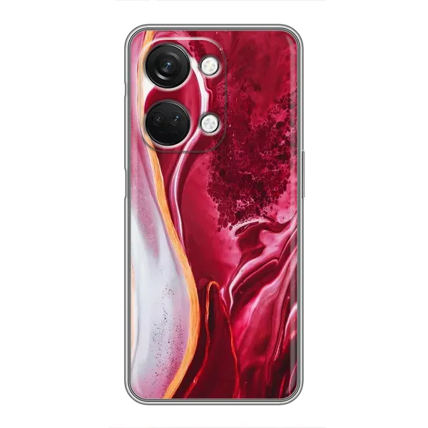 Чехол с рисунком «Красный мрамор» для OnePlus Nord 3 5G Чехол с рисунком «Красный мрамор» для OnePlus Nord 3 5G