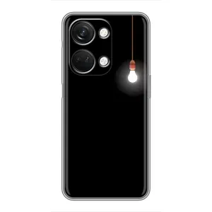 Чехол с картинками на черном фоне для OnePlus Nord 3 5G (Лампочка)