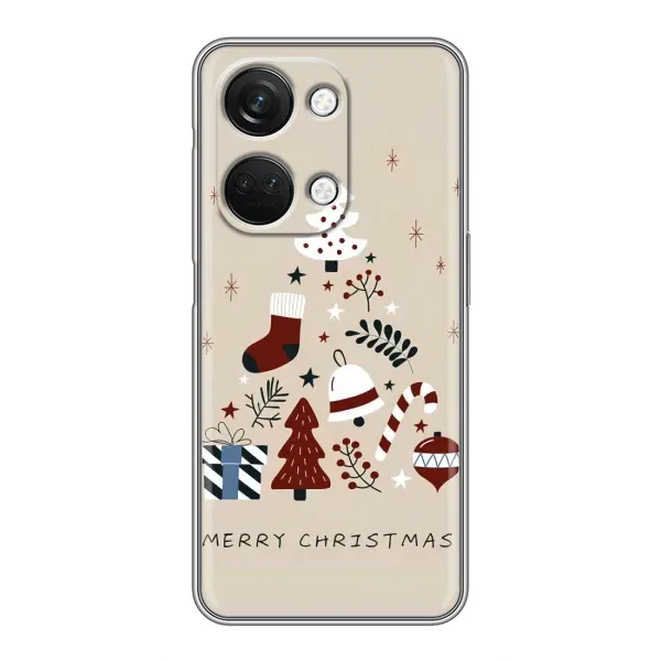 Чехол с рисунком «Merry Christmas» для OnePlus Nord 3 5G Чехол с рисунком «Merry Christmas» для OnePlus Nord 3 5G