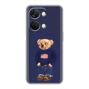 Чехлы Мишка Тедди для ВанПлас Норд 3 5g (Мишка USA)