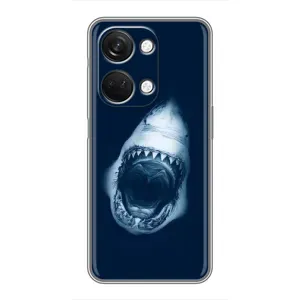 Силиконовый бампер с картинкой животных для OnePlus Nord 3 5G (Пасть Акулы)