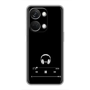 Чехол с картинками на черном фоне для OnePlus Nord 3 5G (Плеер)