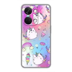 Чехол Unicorn на OnePlus Nord 3 5G (Радуга и Единорог)