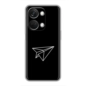 Чехол с картинками на черном фоне для OnePlus Nord 3 5G (Самолетик)