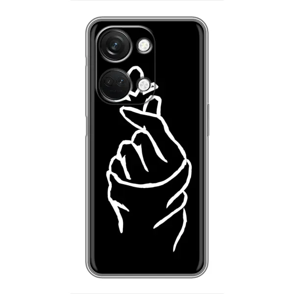 Чехол с рисунком «Сердце на черном» для OnePlus Nord 3 5G Чехол с рисунком «Сердце на черном» для OnePlus Nord 3 5G