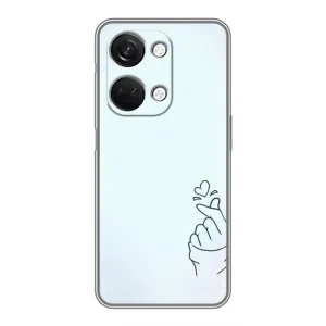 Чехлы (Знак сердечка) на OnePlus Nord 3 5G (Сердце на голубом)