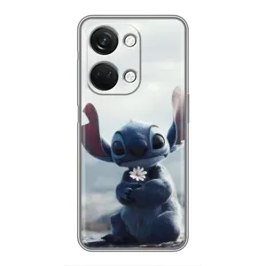 Чехол с рисунком Стич для OnePlus Nord 3 5G (Стич с цветочком)
