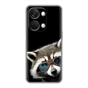 Силиконовый Чехол с Енотами на OnePlus Nord 3 5G (Стильный Енот)