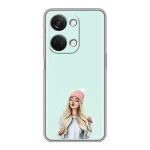 Силіконовый Чохол на OnePlus Nord 3 5G з картинкой Модных девушек (В шапці)