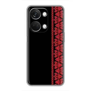 Силиконовый Чехол на OnePlus Nord 3 5G с картинкой Вышиванки (Вышиванка на черном)
