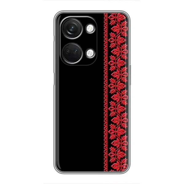 Чехол с рисунком «Вышиванка на черном» для OnePlus Nord 3 5G Чехол с рисунком «Вышиванка на черном» для OnePlus Nord 3 5G