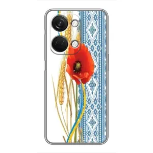 Силиконовый Чехол на OnePlus Nord 3 5G с картинкой Вышиванки (Вышиванка с цветком)