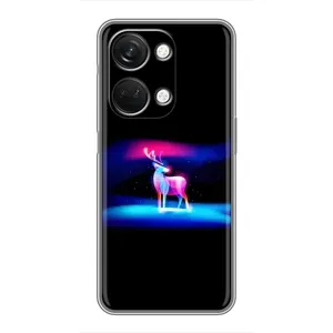 Силиконовый бампер с картинкой животных для OnePlus Nord 3 5G (Яркий олень)