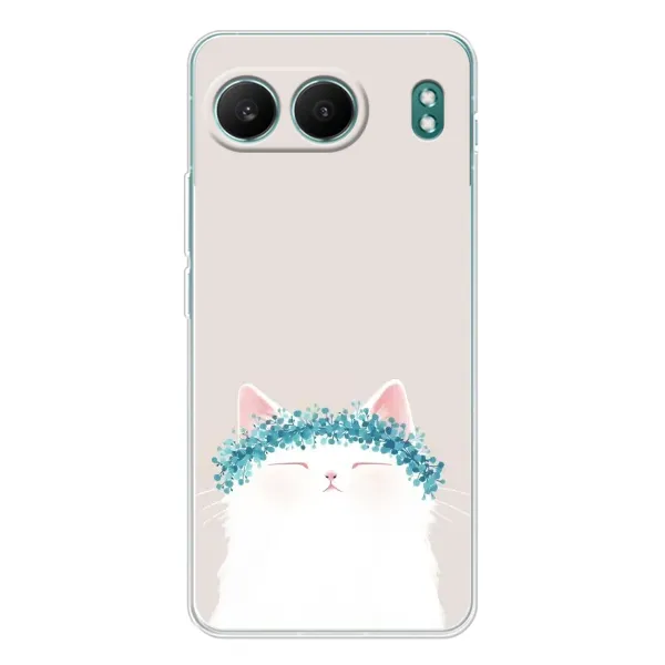 Чехол с рисунком «Белый котик» для OnePlus Nord 4 Чехол с рисунком «Белый котик» для OnePlus Nord 4