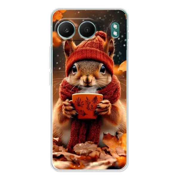 Чехол с рисунком «Белка с кофе» для OnePlus Nord 4 Чехол с рисунком «Белка с кофе» для OnePlus Nord 4