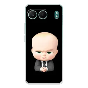 Мультяшный принт на Чехол для ВанПлас Норд 4 (Бос)