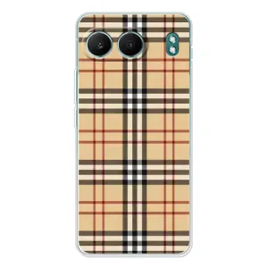 Чехол с Брендами одежды на ВанПлас Норд 4 (Burberry стиль)