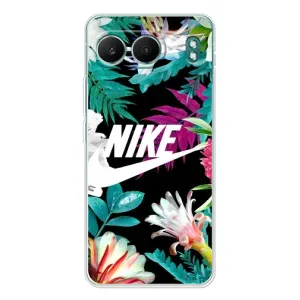 Силіконовый Чохол на OnePlus Nord 4 з картинкою НАЙК (Квітковий Nike)
