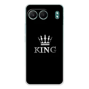 Чохол (Корона на чорному фоні) для ВанПлас Норд 4 (KING)