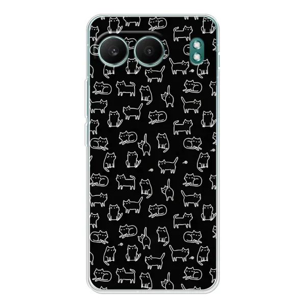 Чехол с рисунком «Котики на черном» для OnePlus Nord 4 Чехол с рисунком «Котики на черном» для OnePlus Nord 4
