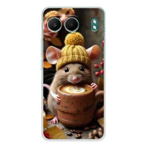 Печатный чехол «Зверята с кофе» для OnePlus Nord 4 (Мышка с кофе)