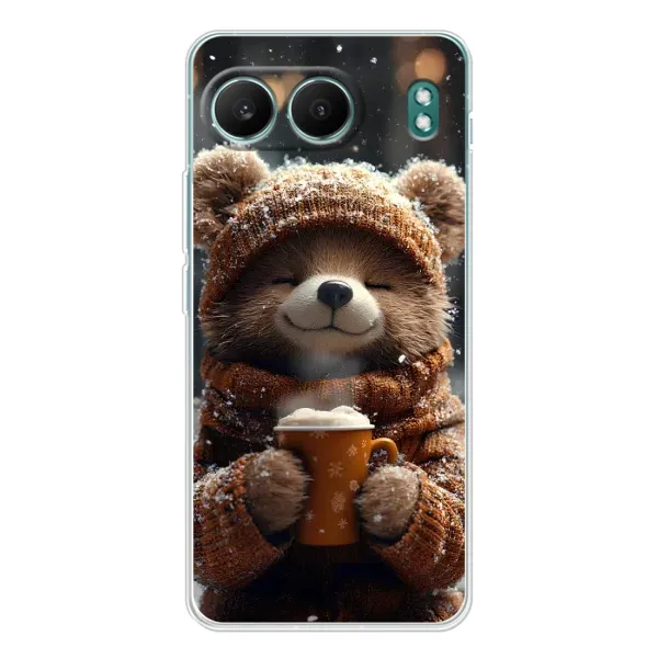 Чехол с рисунком «Медвежонок с кофе» для OnePlus Nord 4 Чехол с рисунком «Медвежонок с кофе» для OnePlus Nord 4