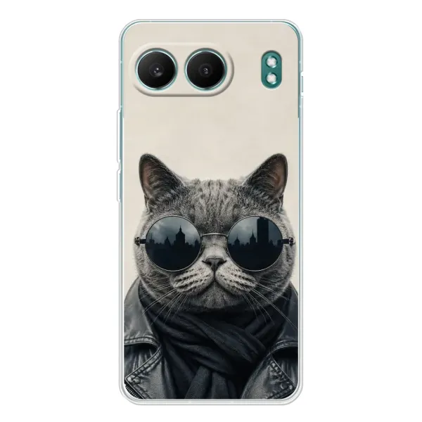 Чехол с рисунком «Модный кот» для OnePlus Nord 4 Чехол с рисунком «Модный кот» для OnePlus Nord 4
