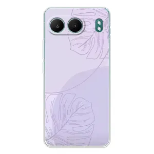 Чехол цветочный дизайн для OnePlus Nord 4 (Монстера фиолетовая)