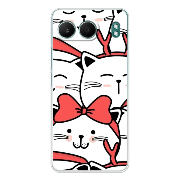 Чехол с рисунком «Новогодние котики» для OnePlus Nord 4
