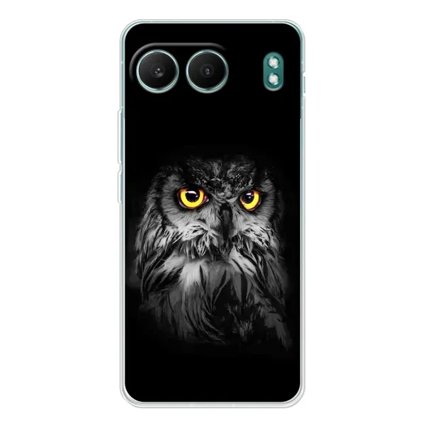 Чехол с рисунком «Сова на чёрном» для OnePlus Nord 4 Чехол с рисунком «Сова на чёрном» для OnePlus Nord 4
