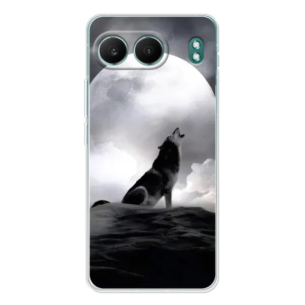 Чехол с рисунком «Волк и луна» для OnePlus Nord 4