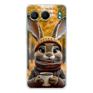 Печатный чехол «Зверята с кофе» для OnePlus Nord 4 (Зайчик с кофе)