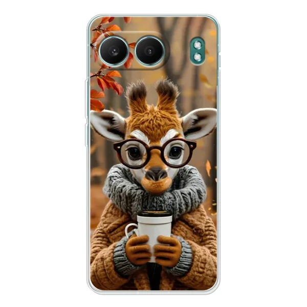 Чехол с рисунком «Жираф с кофе» для OnePlus Nord 4 Чехол с рисунком «Жираф с кофе» для OnePlus Nord 4