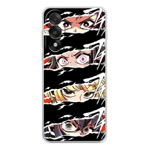 Силіконові чохлі з очіма Anime для Норд 5 (Очі на чорному)