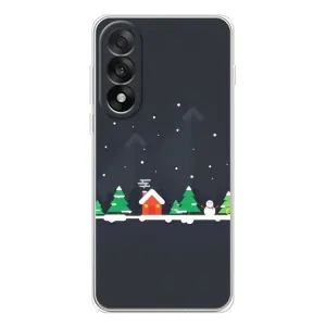 Силіконовий бампер на різдво для OnePlus Nord 5 (Місто зимове)