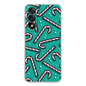 Силіконовий бампер на різдво для OnePlus Nord 5 (Льодяники)