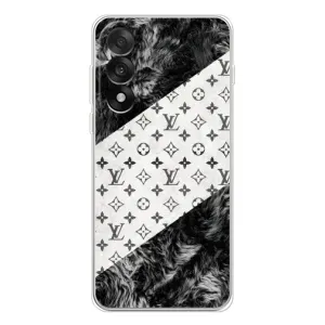 Чохол Стиль Louis Vuitton на OnePlus Nord 5 (LV на білому)