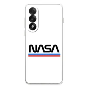 Силіконовый бампер з принтом "Наса" на OnePlus Nord 5 (NASA на білому тлі)
