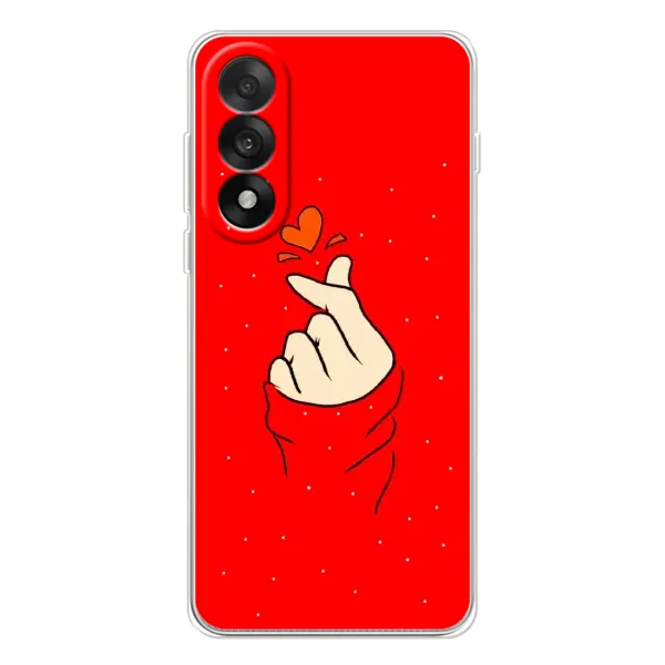 Чехол с рисунком «Сердце на красном» для OnePlus Nord 5 Чехол с рисунком «Сердце на красном» для OnePlus Nord 5