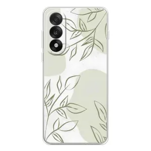 Чехол цветочный дизайн для OnePlus Nord 5 (Зелёный дизайн)