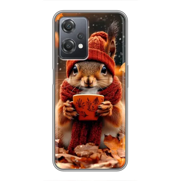 Чехол с рисунком «Белка с кофе» для OnePlus Nord CE 2 (5G) (IV2201) Чехол с рисунком «Белка с кофе» для OnePlus Nord CE 2 (5G) (IV2201)