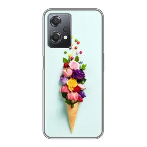 Чехлы с тематикой "ЦВЕТЫ" на OnePlus Nord CE 2 (5G) (IV2201) (Цветок-мороженное)