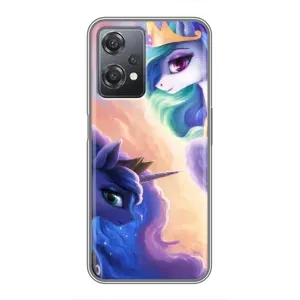 Чехол Unicorn на OnePlus Nord CE 2 (5G) (IV2201) (Единорожки на тучках)
