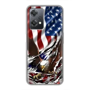 Чехол Флаг USA для OnePlus Nord CE 2 (5G) (IV2201) (Флаг USA)