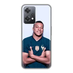 Чехол (TPU) с Футболистом на OnePlus Nord CE 2 (5G) (IV2201) (Мбаппешичка)