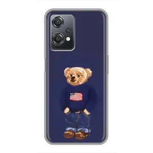 Чехлы Мишка Тедди для ВанПлас Норд СЕ 2 (5G) (Мишка USA)
