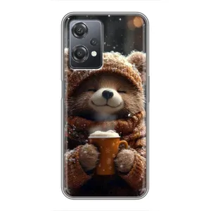 Печатный чехол «Зверята с кофе» для OnePlus Nord CE 2 (5G) (IV2201) (Медвежонок с кофе)