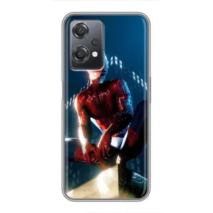 Чехол Супергерой Человека Паука на OnePlus Nord CE 2 (5G) (IV2201) (Паук на доме)
