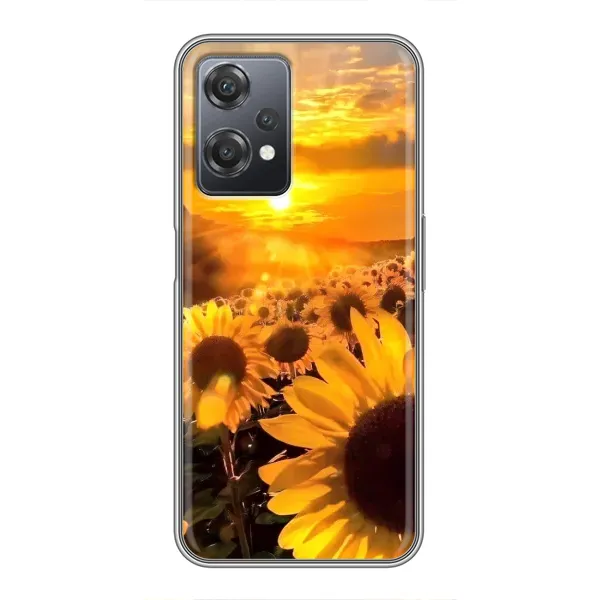 Чехол с рисунком «поле подсолнухов» для OnePlus Nord CE 2 (5G) (IV2201)