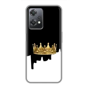 Чехол (Корона на чёрном фоне) для ВанПлас Норд СЕ 2 (5G) (Золотая корона)